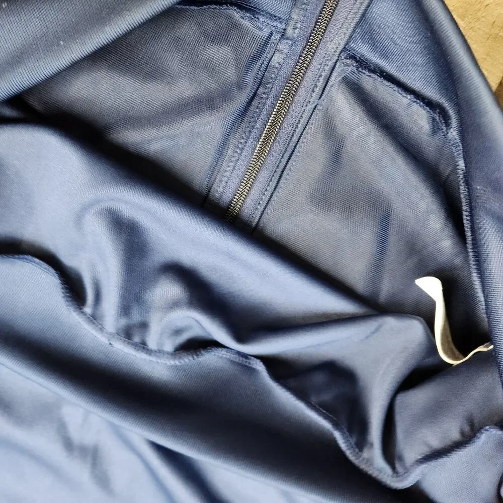 Men's Adidas Club Jacket Size XL Blue Polyester Track Soccer Jacket - Picture 9 of 11